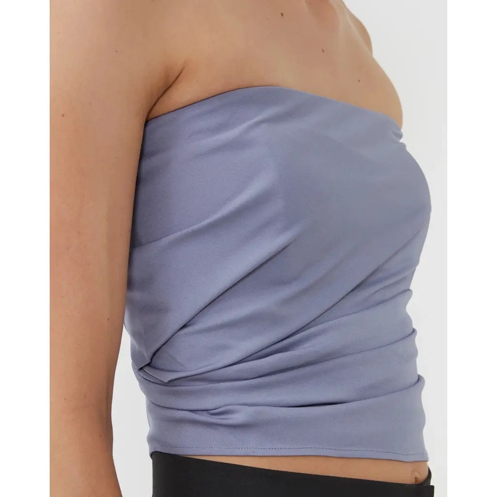 Christopher Esber Lavender Strapless Top
